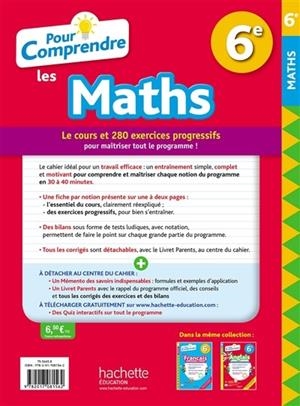 POUR COMPRENDRE LES MATHS 6E : NOUVEAUX PROGRAMMES | 9782017081562