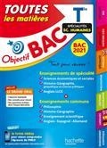 OBJECTIF BAC TOUTES LES MATIÈRES TERMINALE SPÉCIALITÉS SCIENCES HUMAINES : BAC 2021 | 9782017123446 | COLLECTIF