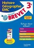 OBJECTIF BREVET  HISTOIRE GÉOGRAPHIE, EMC 3E : NOUVEAU BREVET | 9782017117490 | COLLECTIF