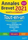 TOUT-EN-UN : ANNALES BREVET 2021, SUJETS ET CORRIGÉS : NOUVEAU BREVET | 9782017119654 | COLLECTIF