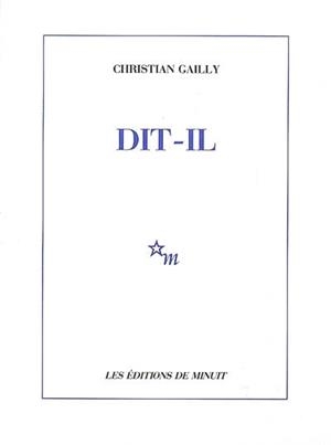 DIT-IL | 9782707311467 | CHRISTIAN GAILLY
