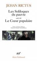 LES SOLILOQUES DU PAUVRE SUIVI DE LE COEUR POPULAIRE | 9782072864919 | RICTUS, JEHAN