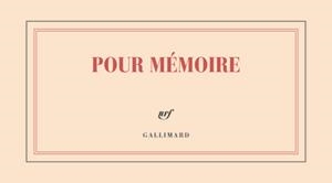 POUR MEMOIRE BLOC 96 FEUILLES | 3260050894845