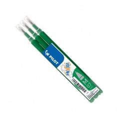 PACK 3 RECHARGES VERT - RECAMBIOS VERDE PILOT FRIXION CLICKER | 4902505356087