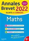 ANNALES BREVET 2022- MATHS : ANNALES BREVET 2022, SUJETS ET CORRIGÉS : NOUVEAU BREVET | 9782017151180 | COLLECTIF