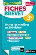 MA COMPIL FICHES BREVET 3E : TOUTES LES MATIÈRES EN 200 FICHES | 9782091575858 | COLLECTIF