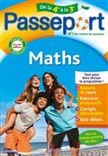 PASSEPORT MATHS, DE LA 4E À LA 3E : CONFORME AU PROGRAMME  - ÉDITION 2022 | 9782017148357 | SEMAT,MIREILLE