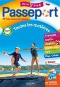 PASSEPORT DE LA 5E À LA 4E : TOUTES LES MATIÈRES : CONFORME AU PROGRAMME -ÉDITION 2022 | 9782017148456 | COLLECTIF