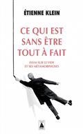 CE QUI EST SANS ÊTRE TOUT À FAIT : ESSAI SUR LE VIDE ET SES MÉTAMORPHOSES | 9782330168414 | KLEIN, ETIENNE