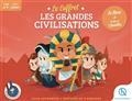LE COFFRET LES GRANDES CIVILISATIONS : LE LIVRE + LE JEU DE 7 FAMILLES  | 9782371046641 | CRÉTÉ, PATRICIA