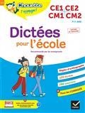DICTÉES POUR L'ÉCOLE : CE1, CE2, CM1, CM2, 7-11 ANS | 9782401093874 | VALLE, SOPHIE