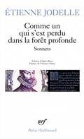 COMME UN QUI S'EST PERDU DANS LA FORÊT PROFONDE : SONNETS | 9782070328499 | JODELLE, ÉTIENNE
