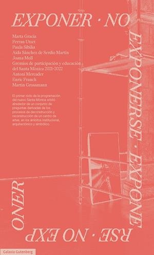 EXPONER, NO EXPONERSE | 9788419392763 | CENTRE D'ART SANTA MÒNICA
