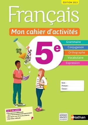 FRANÇAIS, MON CAHIER D'ACTIVITÉS 5E | 9782095019822 | CALLET/CHIFFRE