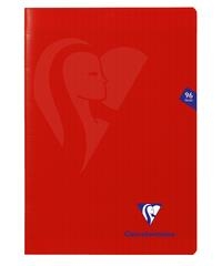 CAHIER ROUGE A4 96 PAGES SEYÈS - POLYPROPYLÈNE 21 X 29,7 CM  | 3329683331612