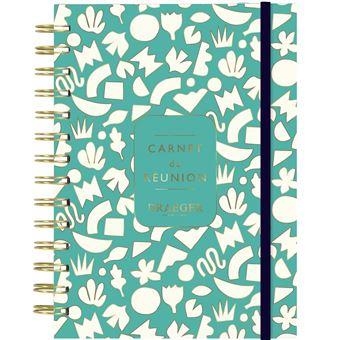 CARNET DE RÉUNION À SPIRALES A5 - 192 PAGES - TURQUOISE  | 3045671084666