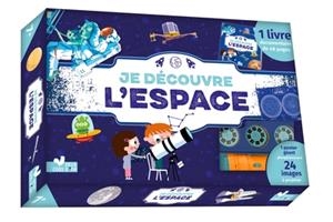 JE DÉCOUVRE L'ESPACE - COFFRET AVEC LAMPE ET POSTER PHOSPHORESCENT DES CONSTELLATIONS  | 9782017224471 | COLLECTIF