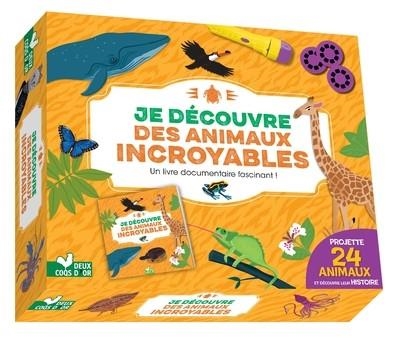 JE DÉCOUVRE DES ANIMAUX INCROYABLES - COFFRET AVEC LAMPE  | 9782017224488 | COLLECTIF