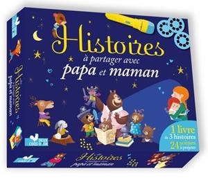 HISTOIRES À PARTAGER AVEC PAPA ET MAMAN - COFFRET AVEC LAMPE  | 9782017878032 | COLLECTIF