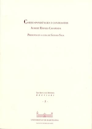 CORRESPONDÈNCIES I CONTRASTOS | 9788447506385 | RÀFOLS CASAMADA, ALBERT