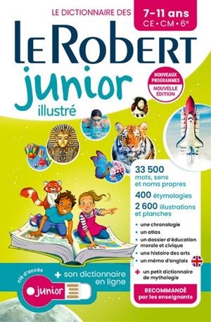 LE ROBERT JUNIOR ILLUSTRÉ ET SON DICTIONNAIRE EN LIGNE + CLÉ | 9782321020042