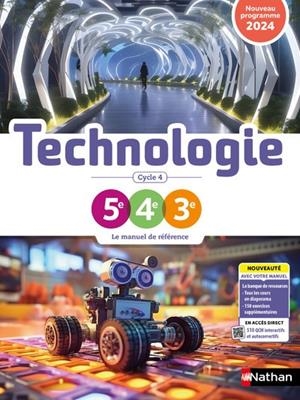 TECHNOLOGIE 5 4 3 - CYCLE 4 2024 MANUEL ÉLÈVE | 9782095035105