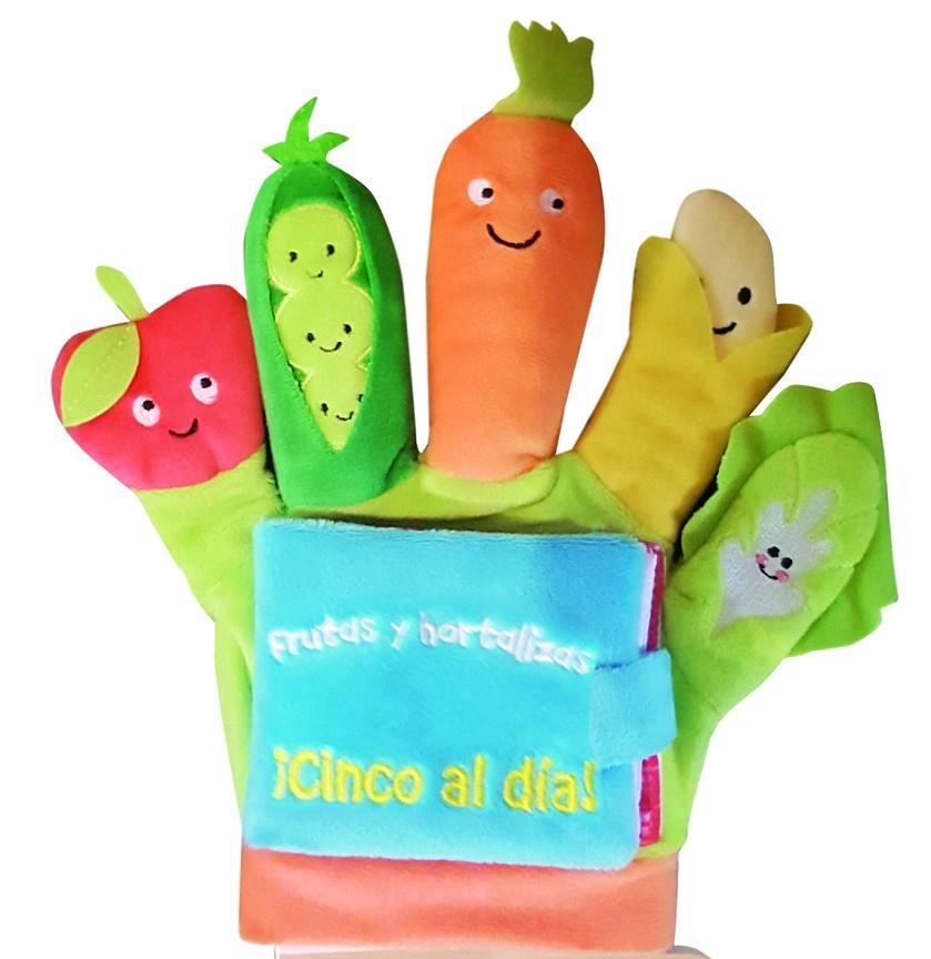 FRUTAS Y HORTALIZAS: ¡CINCO AL DÍA! (LIBRO GUANTE CON TÍTERES DE DEDO) | 9788468350233 | VARIOS AUTORES