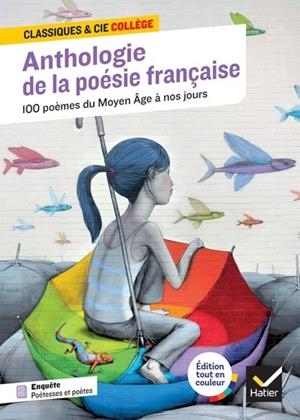ANTHOLOGIE DE LA POÉSIE FRANÇAISE : 100 POÈMES DU MOYEN AGE À NOS JOURS | 9782401093560 | VARIOS