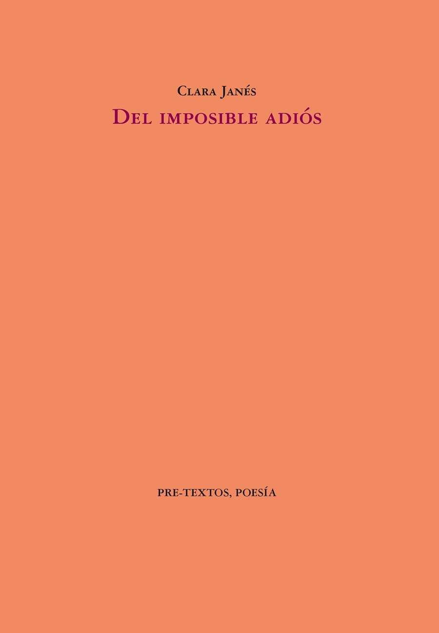 DEL IMPOSIBLE ADIÓS | 9788410309258 | JANÉS, CLARA