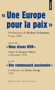 UNE EUROPE POUR LA PAIX | 9782757822036
