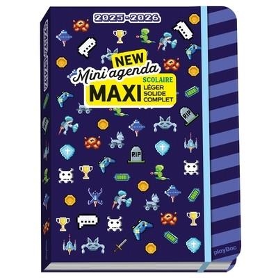 MINI AGENDA SCOLAIRE 2025-2026 - COUVERTURE PIXEL ART | 9782809692525 | COLLECTIF