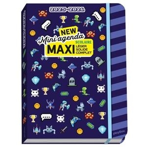 MINI AGENDA SCOLAIRE 2025-2026 - COUVERTURE PIXEL ART | 9782809692525 | COLLECTIF