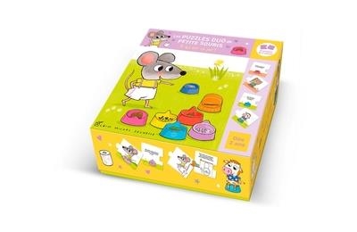 LES PUZZLES DUO DE PETITE SOURIS - A QUI EST CE POT ? - BOÎTE 24 PIÈCES (12X2) | 9782226499776 | GUIDO VAN GENECHTEN