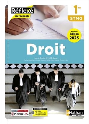 DROIT - 1RE STMG - COLL. RÉFLEXE - ÉD. 2025 - LIVRE + LICENCE | 9782095051204