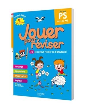 JOUER POUR RÉVISER - DE LA PETITE À LA MOYENNE SECTION 3-4 ANS - CAHIER DE VACANCES 2025 | 9782017226253 | COLLECTIF