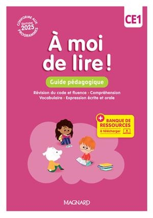 À MOI DE LIRE ! CE1 (2025) - GUIDE PÉDAGOGIQUE + BANQUE DE RESSOURCES | 9782210512238