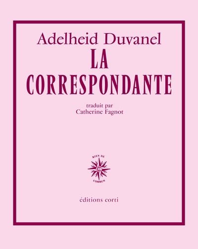 LA CORRESPONDANTE | 9782714313539 | ADELHEID DUVANEL