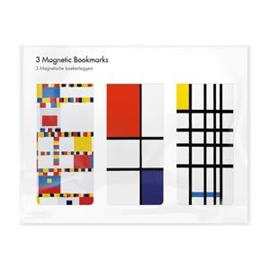 SET 3 MARCAPAGINAS MAGNETICOS MONDRIAN | 8719524033617