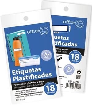 BLISTER 18 ETIQUETTES PLASTIFIÉES | 8435258322185