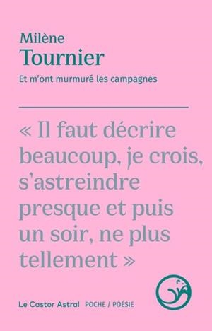 ET M'ONT MURMURÉ LES CAMPAGNES | 9791027808069 | MILÈNE TOURNIER