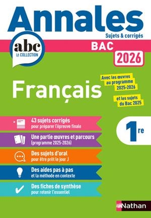 ANNALES BAC FRANÇAIS 2026 | 9782095050276 | COLLECTIF