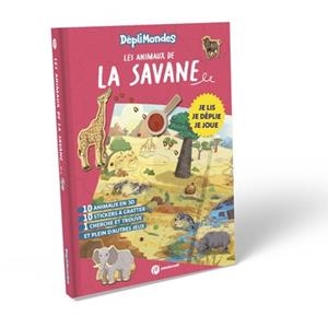 LES ANIMAUX DE LA SAVANE - DÉPLIMONDES 4 ANS + | 9782492898655 | COLLECTIF