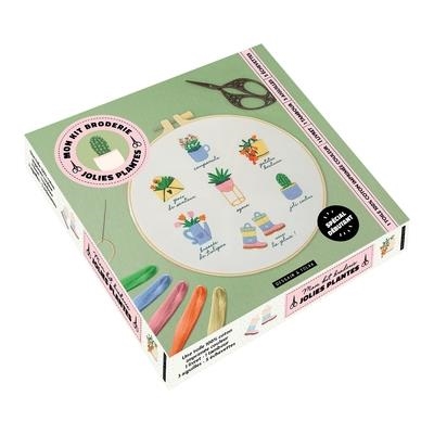 MON KIT BRODERIE - JOLIES PLANTES | 9782295017178 | COLLECTIF