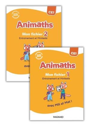 ANIMATHS CE1 (2026) - FICHIER 1 + FICHIER 2 + PLANCHES | 9782210514683