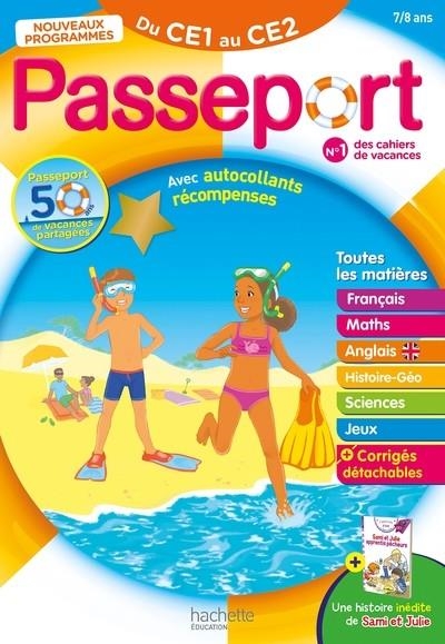 PASSEPORT - DU CE1 AU CE2 7/8 ANS - CAHIER DE VACANCES 2026 | 9782017326410 | COLLECTIF