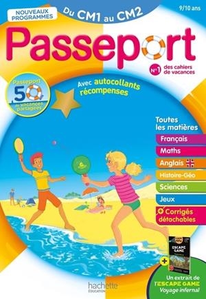 PASSEPORT DU CM1 AU CM2 9/10 ANS CAHIER DE VACANCES 2026 | 9782017362517 | COLLECTIF