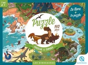 PUZZLE CHERCHE ET TROUVE - LES DINOSAURES (2NDE ED) | 9782386140815 | COLLECTIF