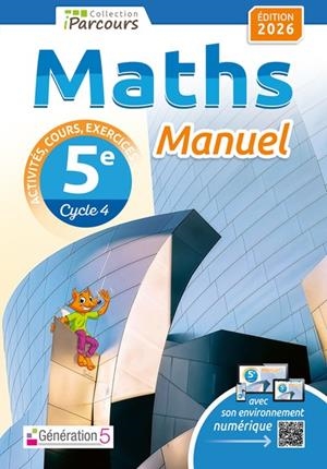MANUEL IPARCOURS MATHS 5E (ÉDITION 2026) | 9782362465192
