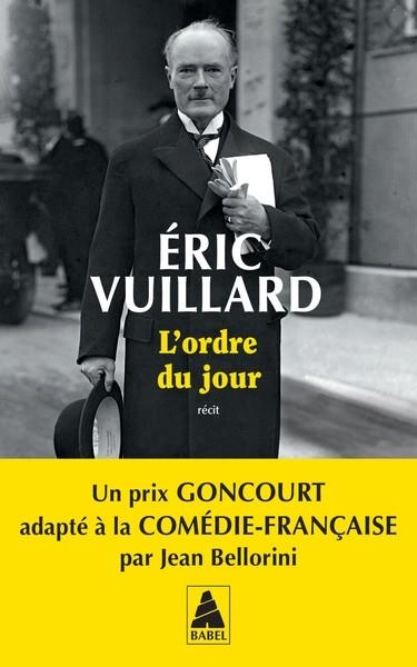 L'ORDRE DU JOUR | 9782330218676 | VUILLARD, ERIC