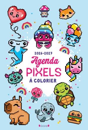 AGENDA PIXELS À COLORIER 2026-2027 | 9782324039232 | COLLECTIF